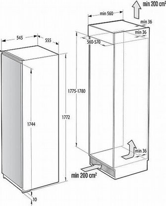 ����� Gorenje FNI5182A1 �212 ����� �������