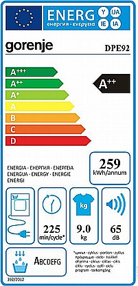 ����� ����� Gorenje DPE92 �9 ��"� �������