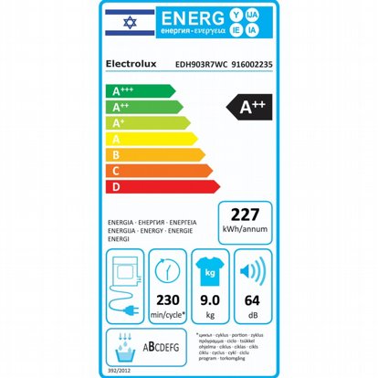 ����� ����� 9 �"� �������� Electrolux ��� EDH903R7WC ����������