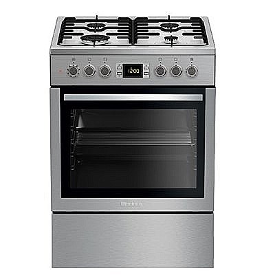 תנור משולב כיריים נירוסטה בלומברג Blomberg HGN8433X